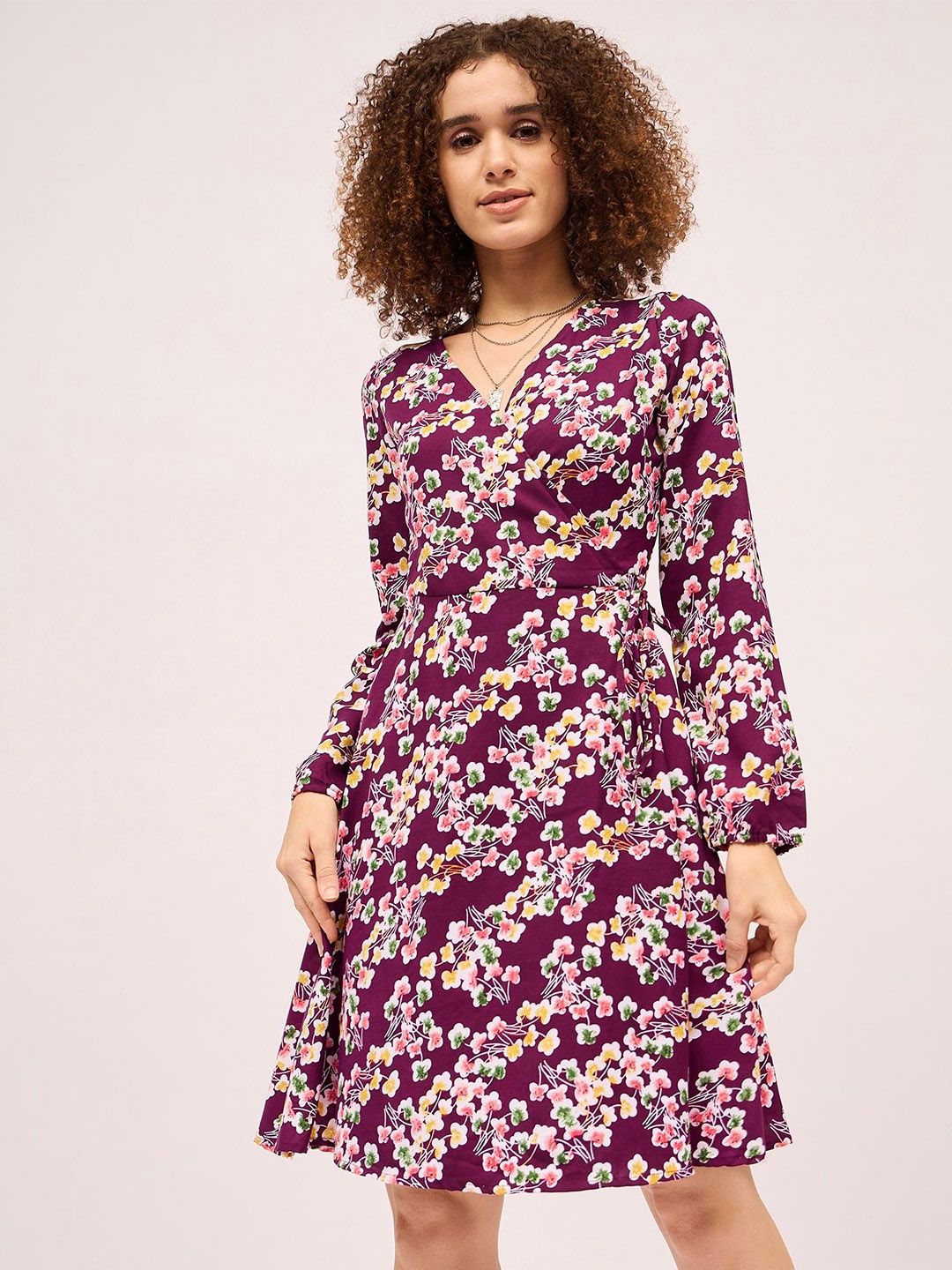 

Mayra Women Floral Print Fit & Flare Dress, Multi