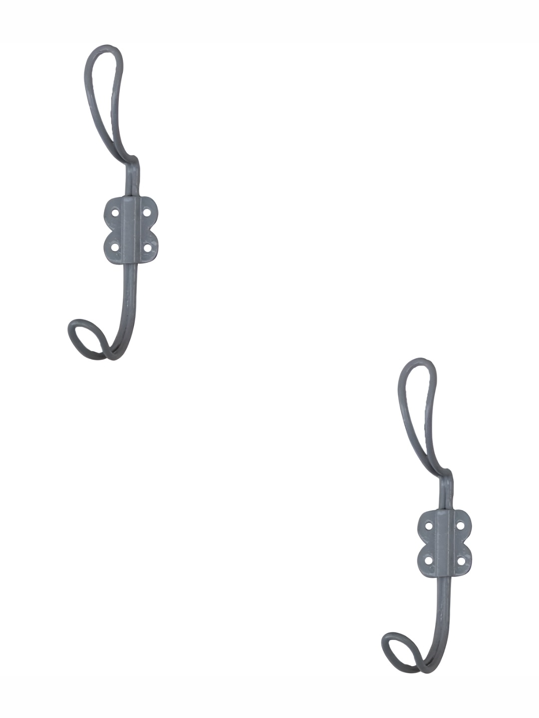 

IndianShelf Grey 2 Pieces Iron Wire Cloth Hangers Coat Hooks