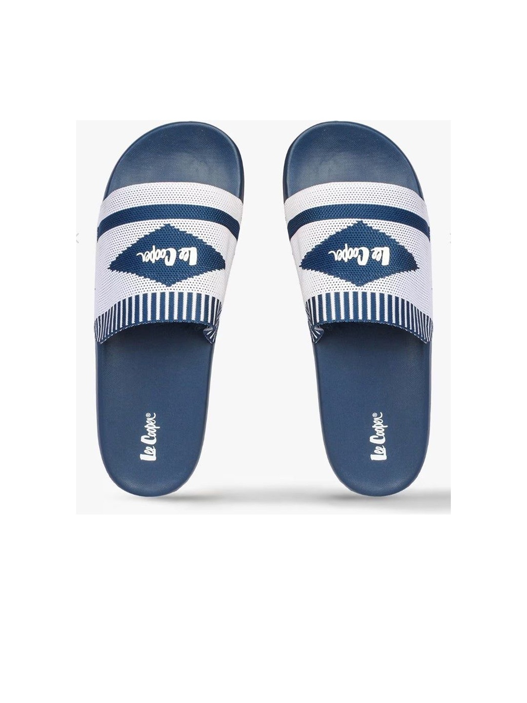 

Lee Cooper Men Self Design Sliders, Navy blue