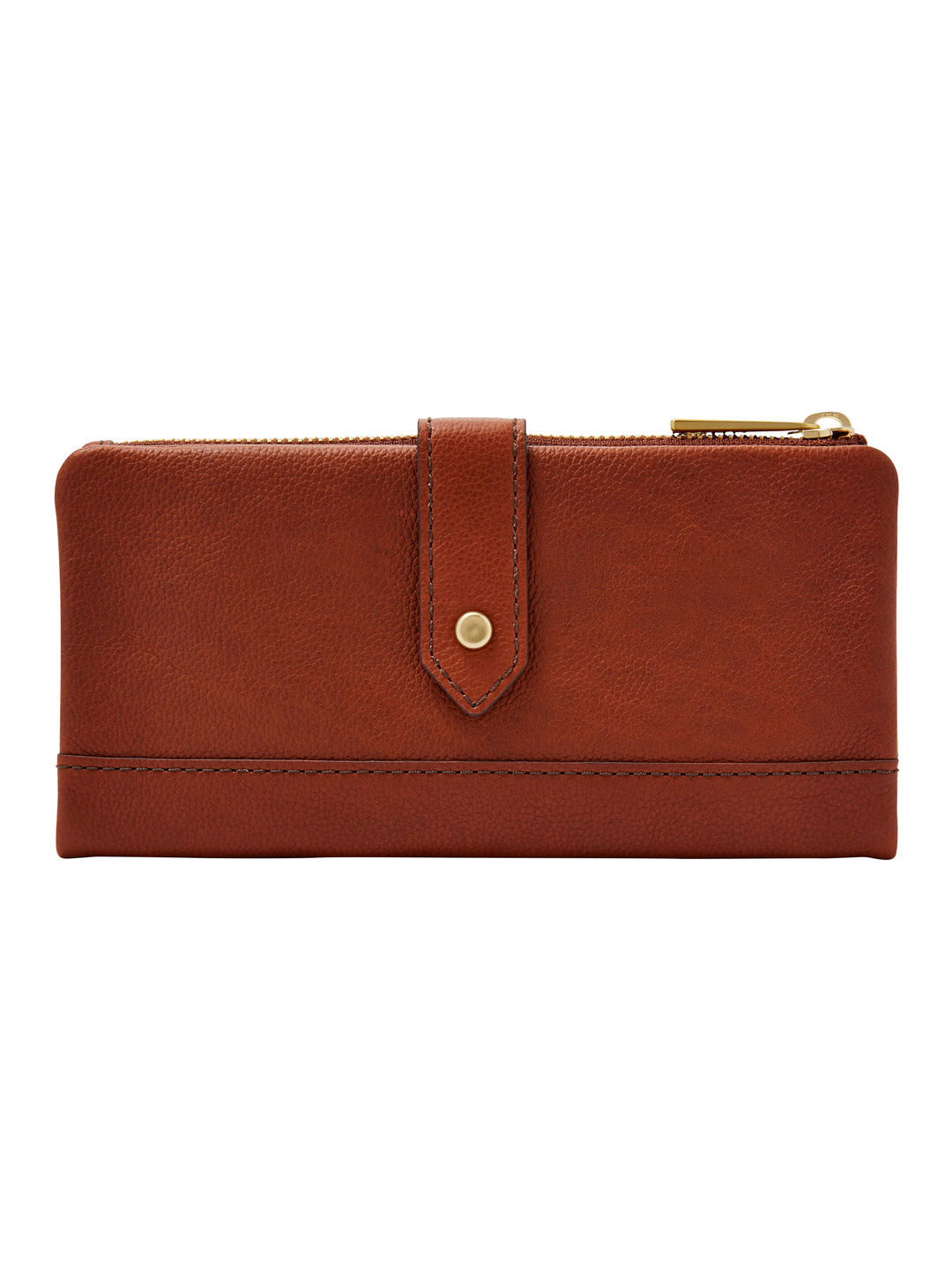 

Fossil Leather Solid Wallet, Brown