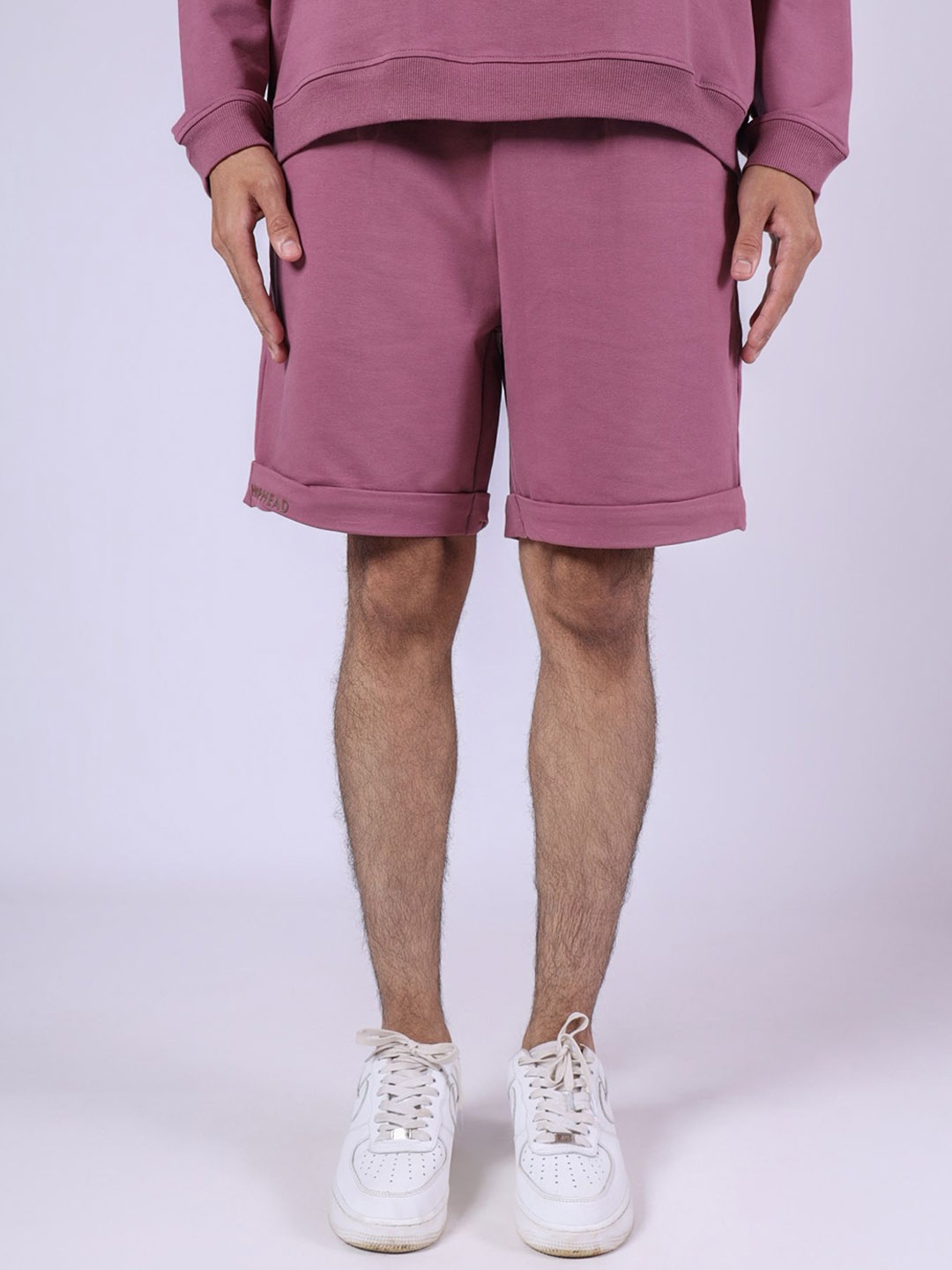 

HOP HEAD Men Cotton Shorts, Mauve