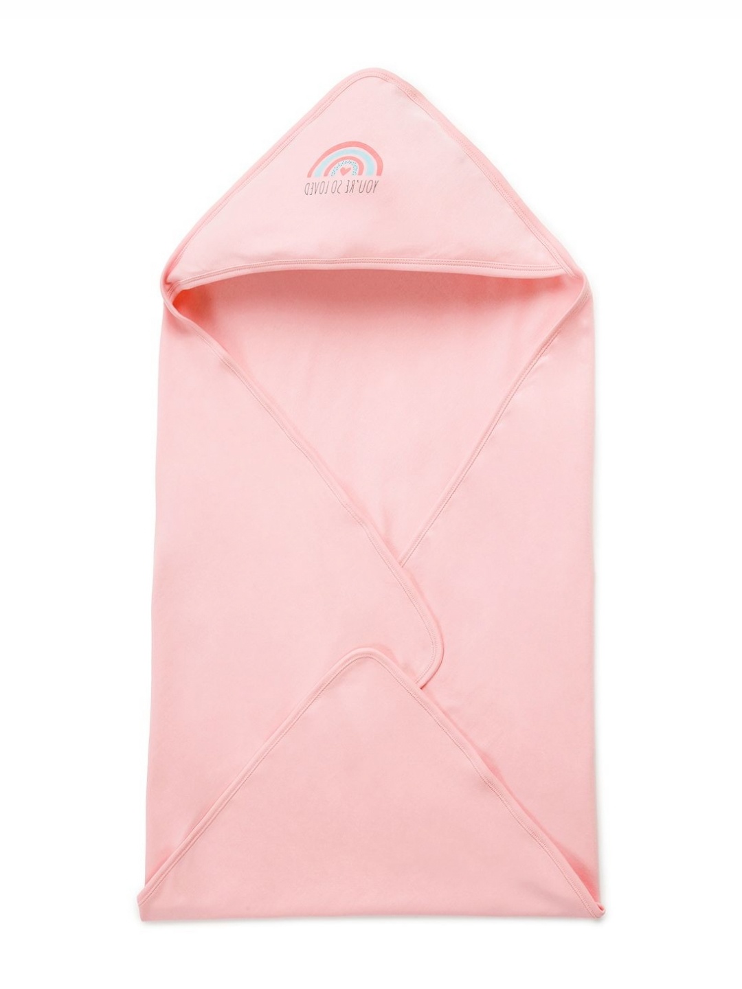 

CHAYIM Kids Pink 233 GSM Baby Blanket with Hood