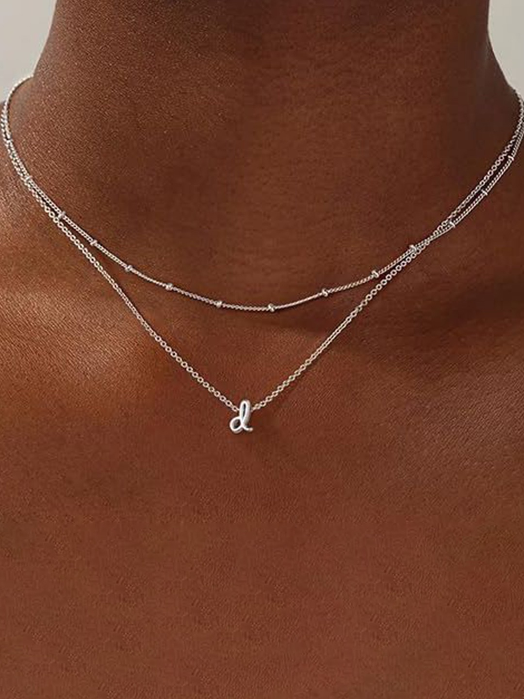 

StyleCast x Revolte Silver-Plated Layered Minimal Chain
