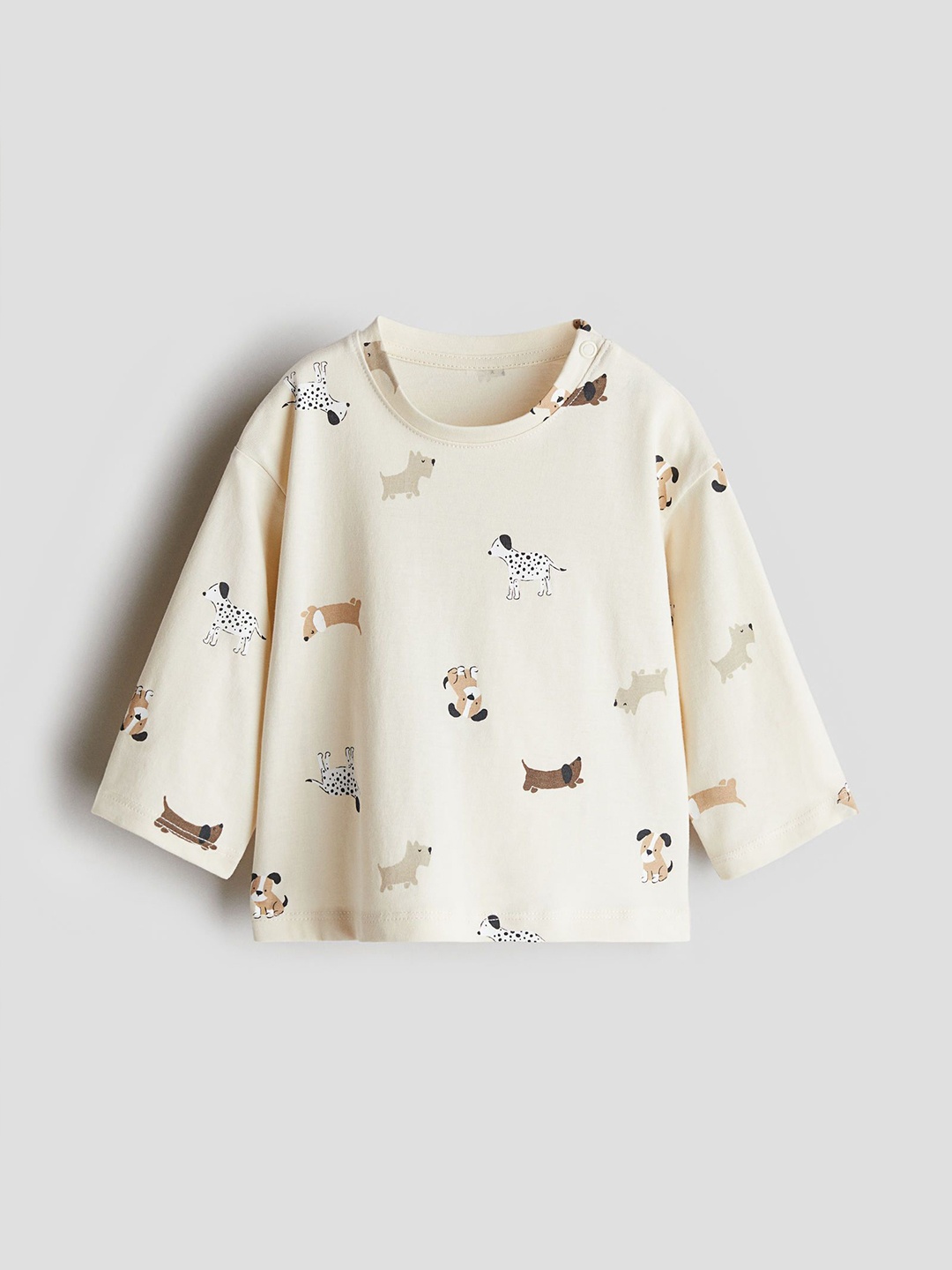 

H&M Boys Long-Sleeved T-shirt, Cream