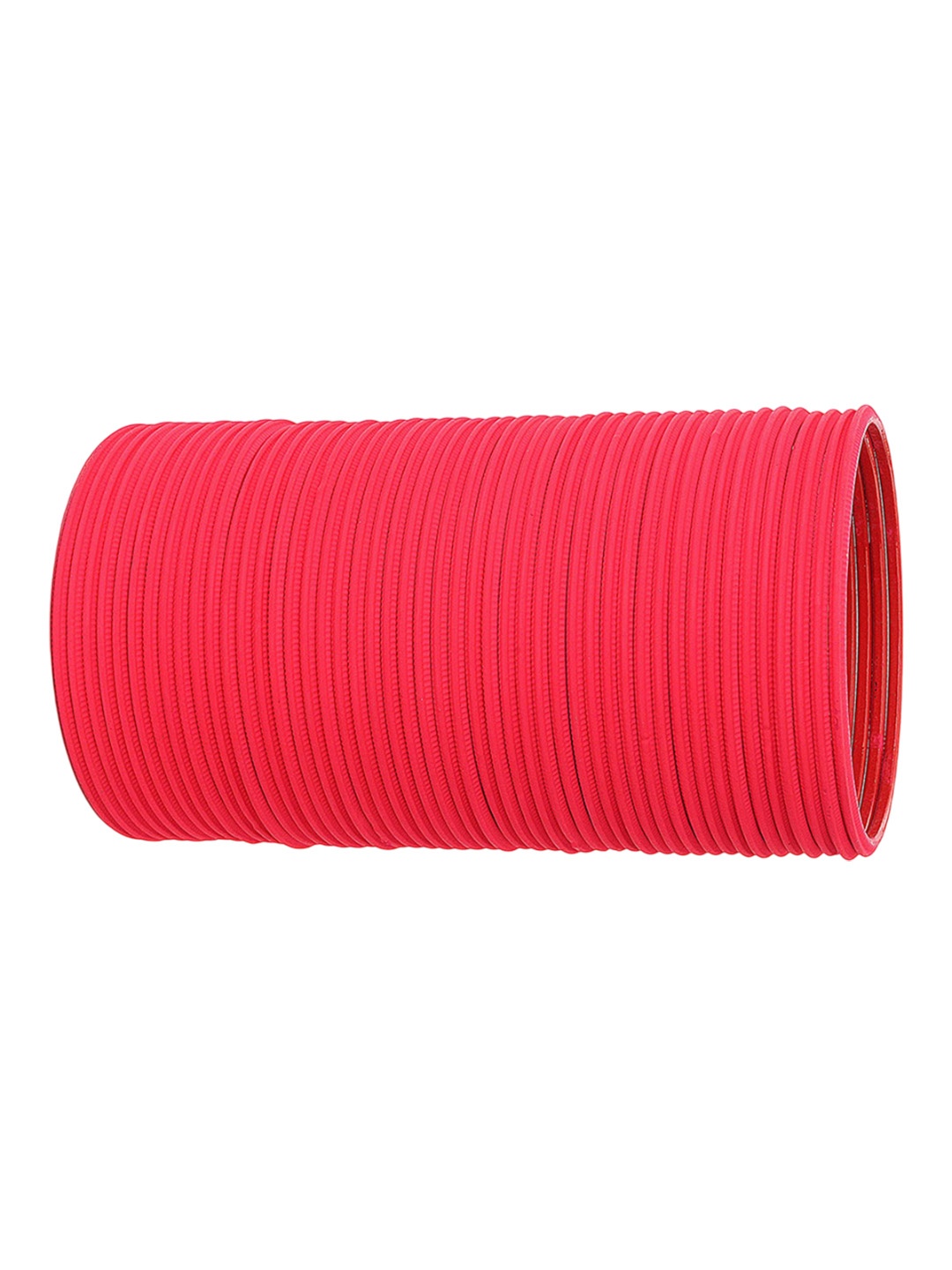 

ZULKA Set of 48 Simple Matte Finish Plain Metal Bangles, Red