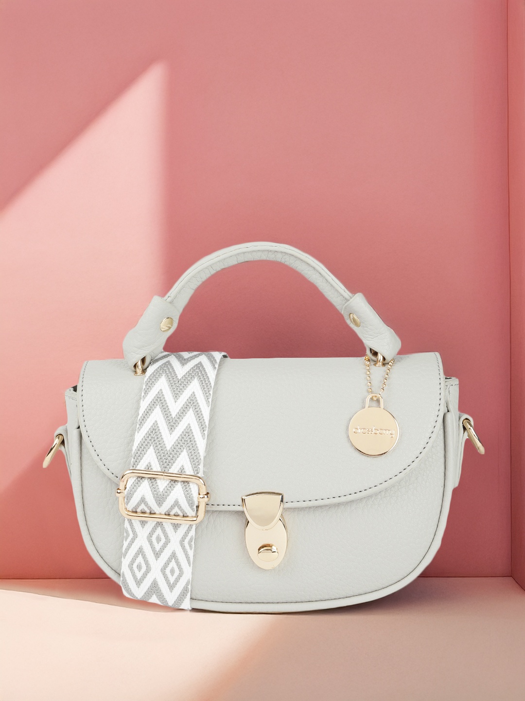 

DressBerry Structured Satchel, Grey