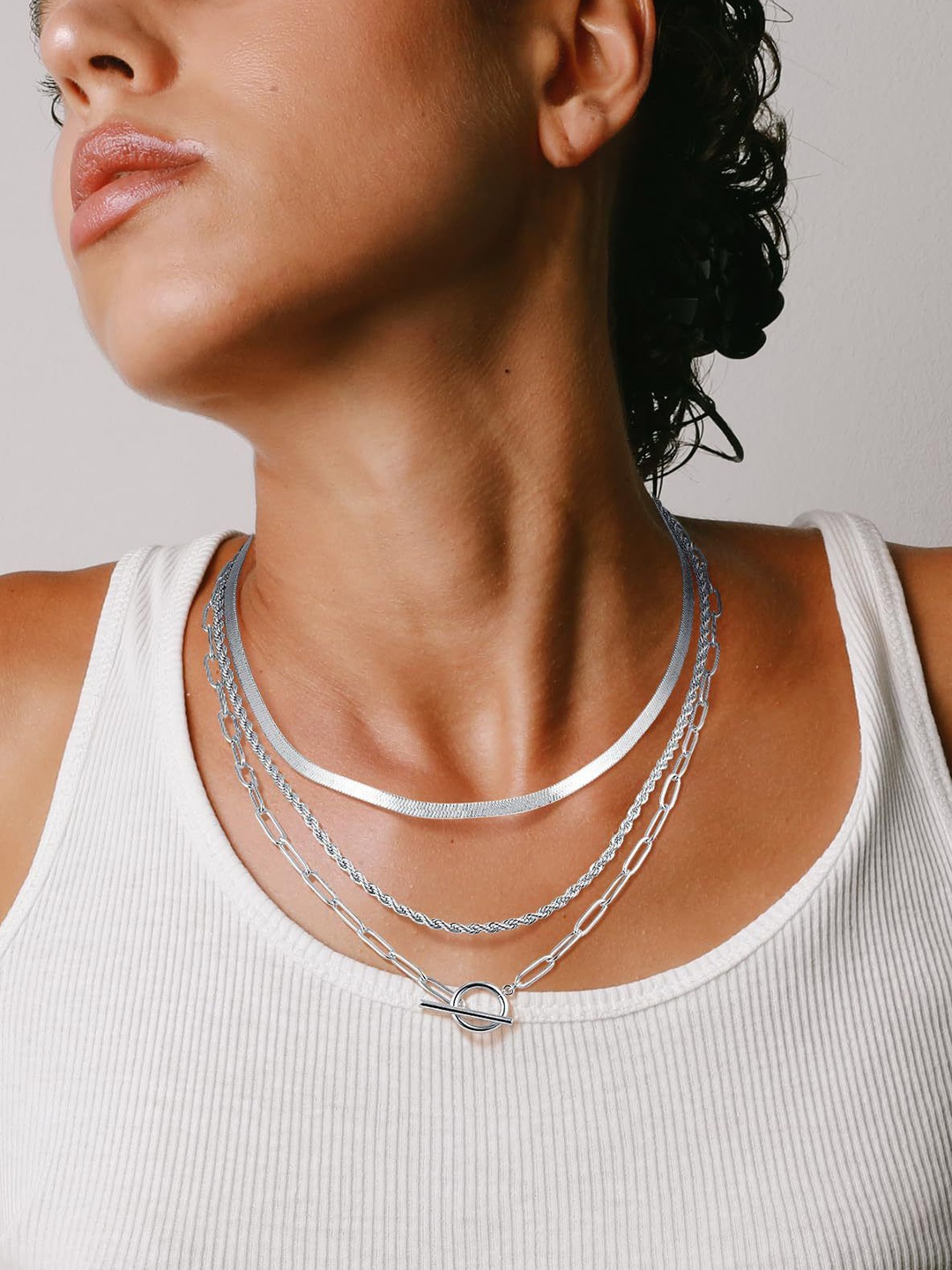 

StyleCast x Revolte Silver-Plated Stainless Steel Layered Chain