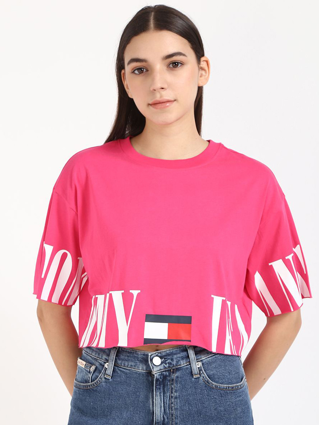 

Tommy Hilfiger Women Extended Sleeves T-shirt, Pink