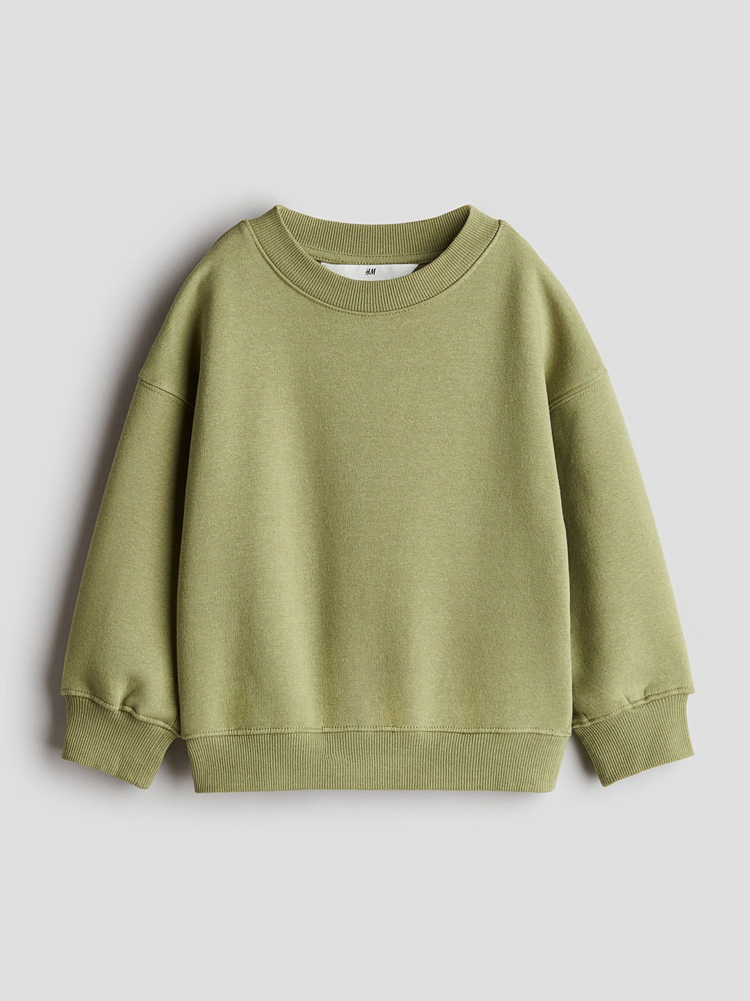 

H&M Oversized Crew-Neck Sweatshirt, Yellow