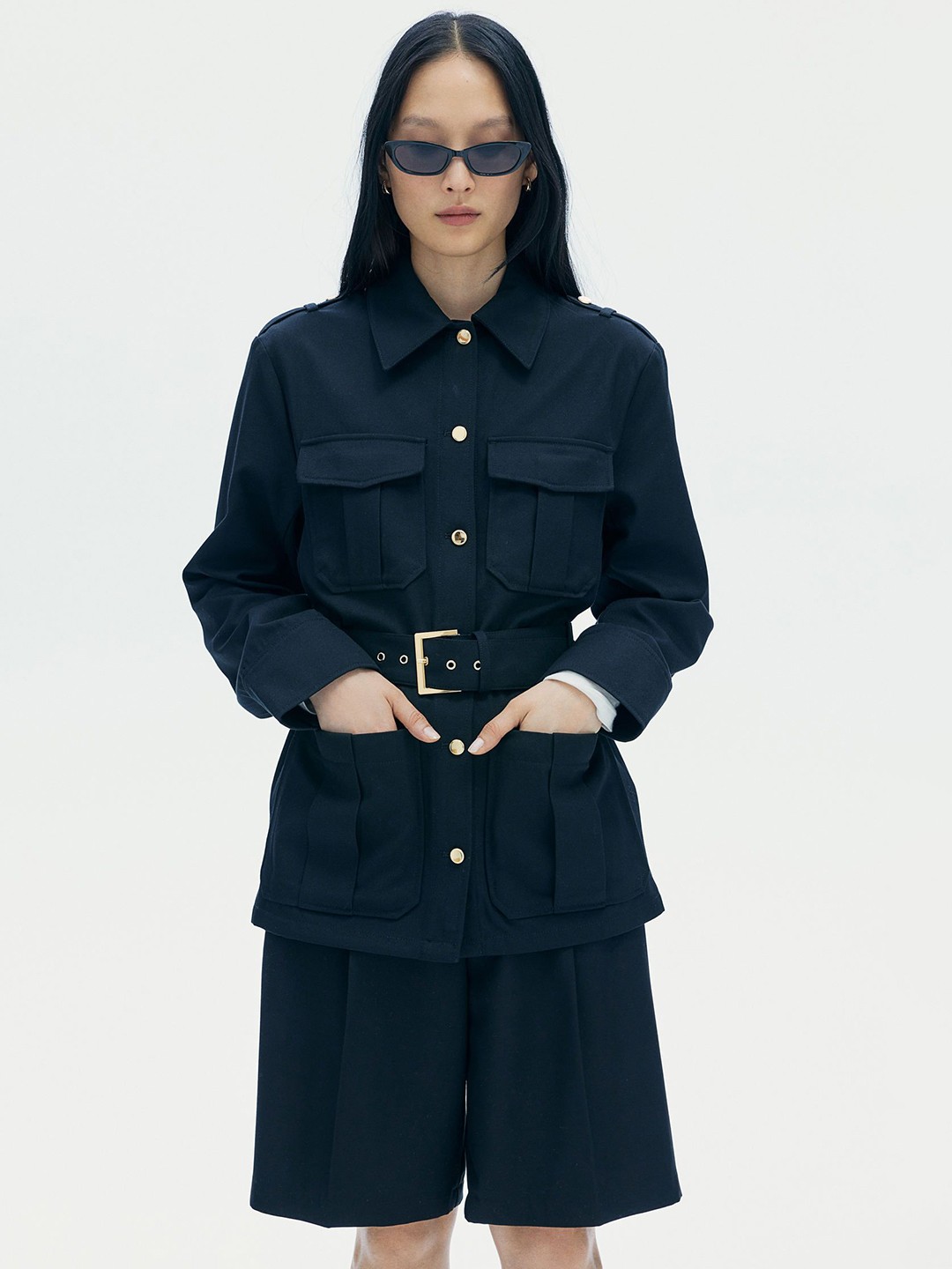 

H&M Women Jackets, Navy blue