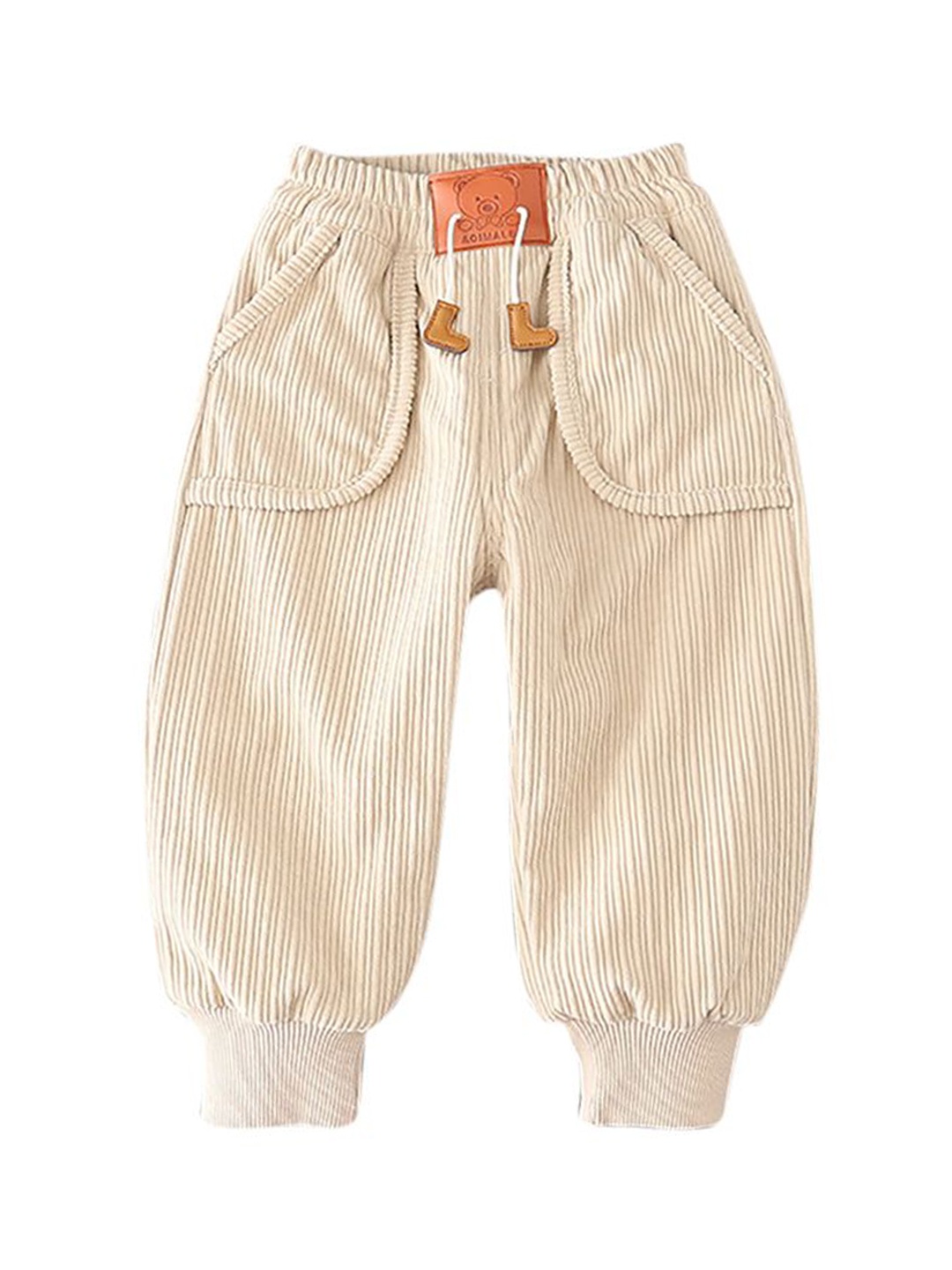 

StyleCast x Revolte Boys Mid-Rise Regular Fit Easy Wash Joggers, Beige