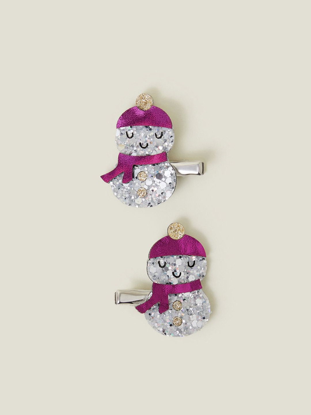 

Accessorize Girls Set of 2 Alligator Hair Clip, White