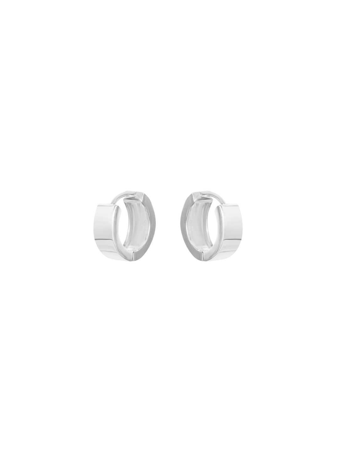 

Nistra Circular Charisma Hoop Earrings, Silver