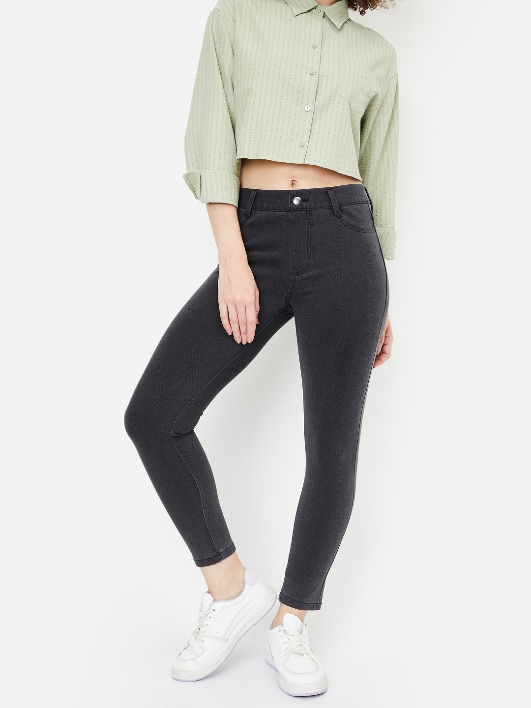 

max Women Jeans, Grey