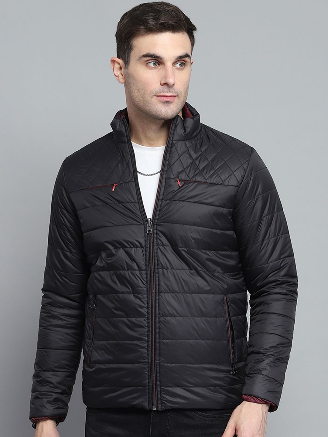 

Monte Carlo Men Reversible Outdoor Padded Jacket, Black