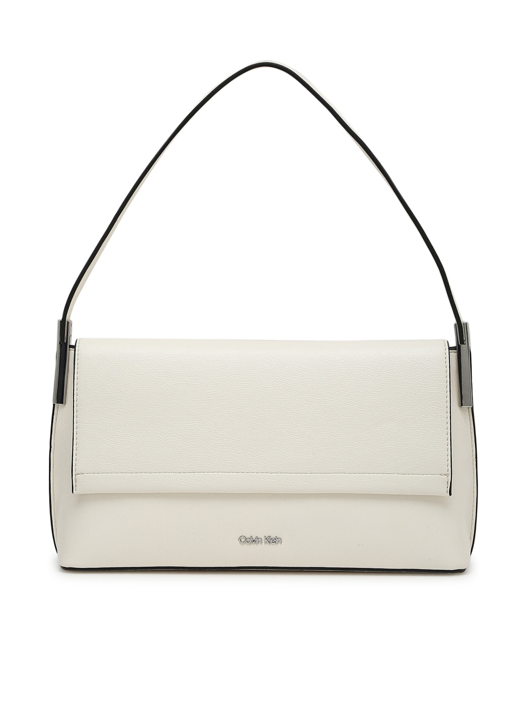 

Calvin Klein PU Bowling Sling Bag with Bow Detail, White