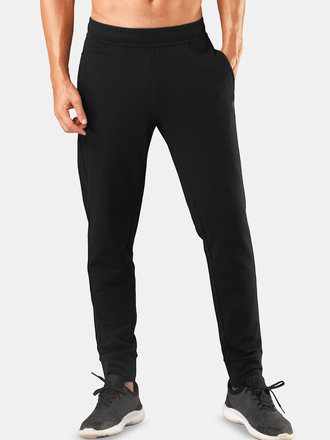 

Lovable Sport Men Regular Fit Mid Rise Track Pants, Black
