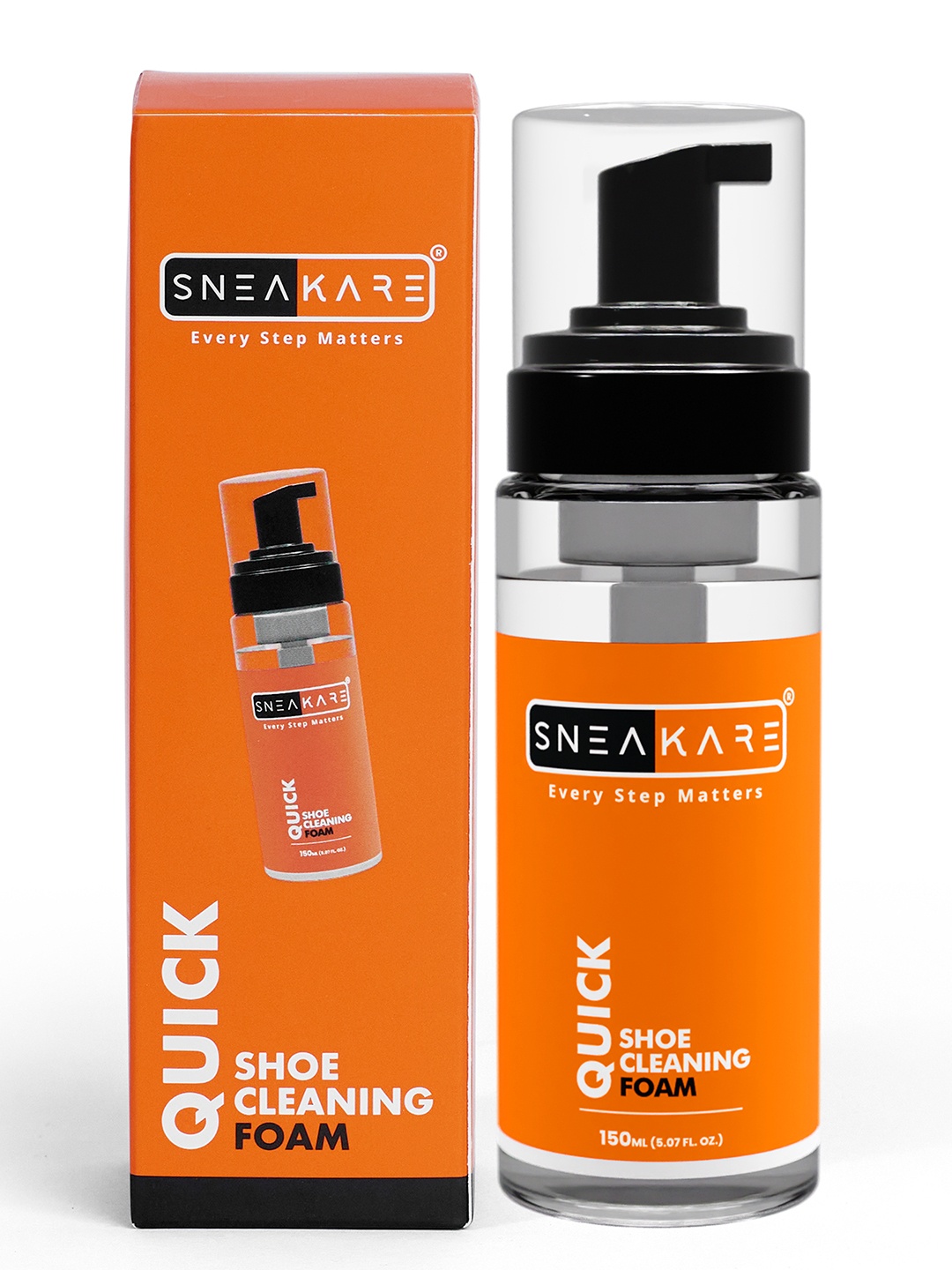 

SNEAKARE Adults Quick Foam Cleaner ShoeCare, Orange
