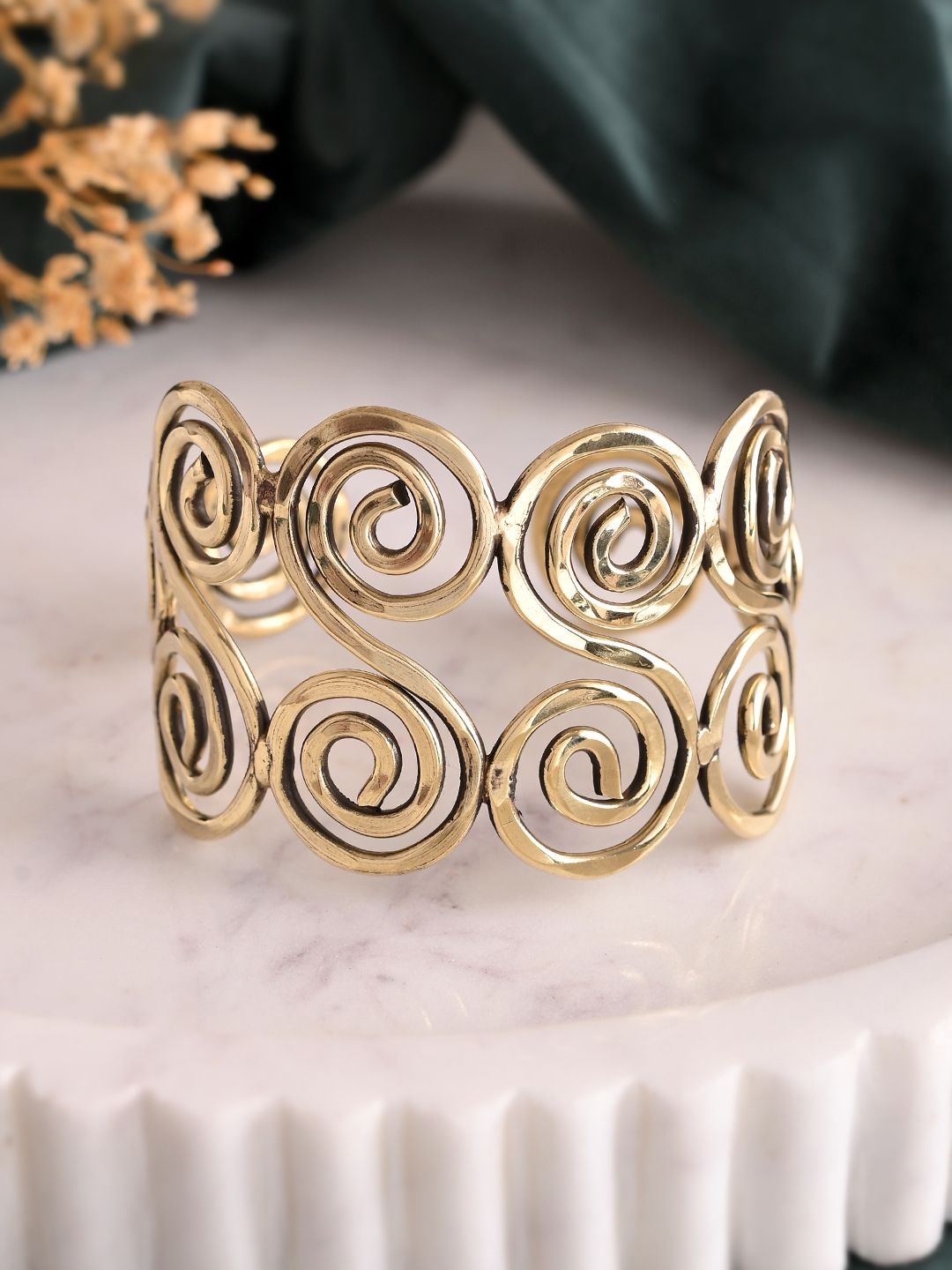 

Silvermerc Designs Gold Plated Cuff Bracelet
