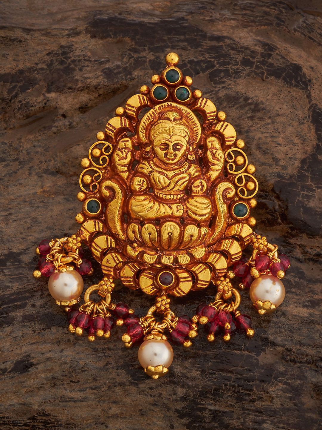 

Kushal's Fashion Jewellery 92.5 Pure Silver Gold-Plated Contemporary Pendants