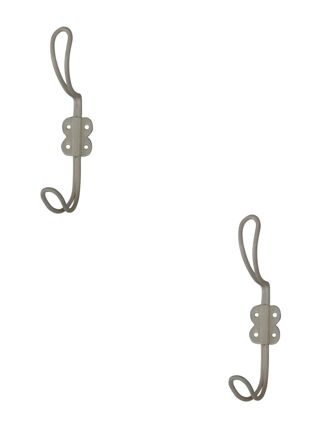 

IndianShelf Cream-Coloured 2 Pieces Iron Wire Door Hangers Key Hooks