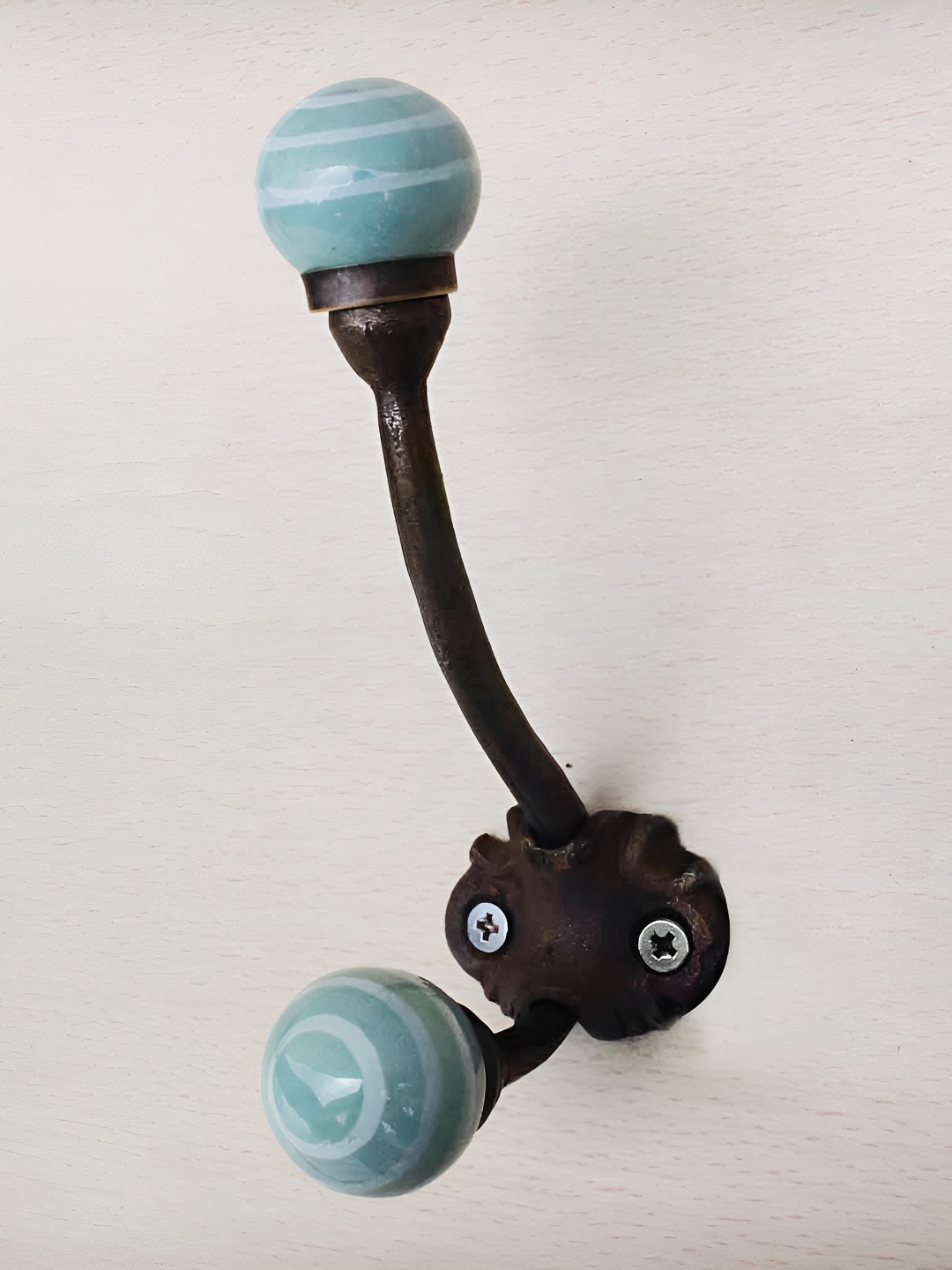 

IndianShelf Green & Black Ceramic Rack Wall Hooks