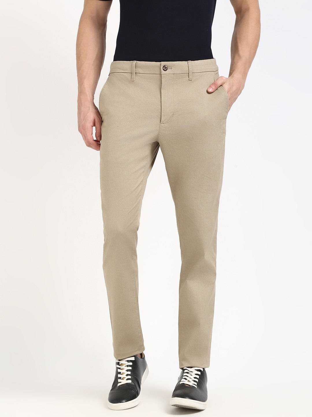 

Tommy Hilfiger Men Cotton Chinos Trousers, Beige