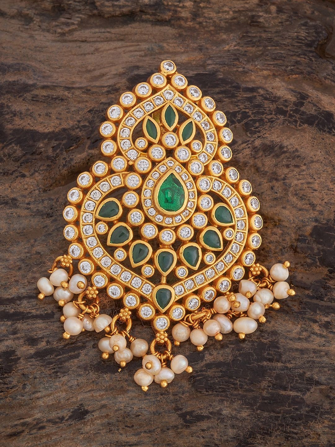 

Kushal's Fashion Jewellery Gold-Plated Spherical Pendants