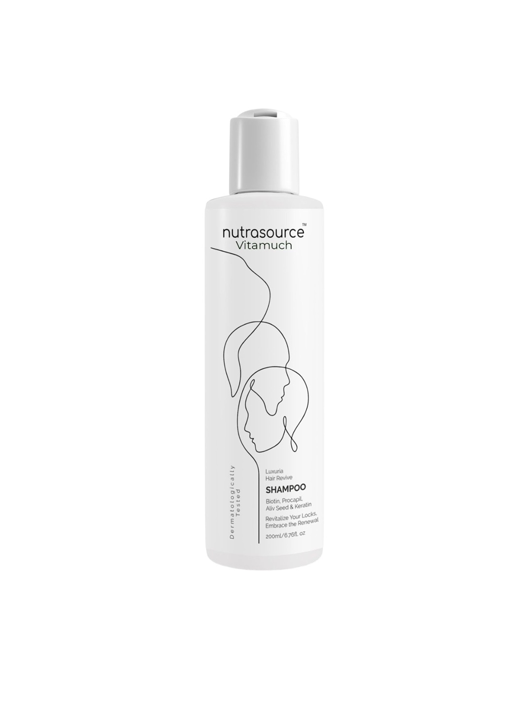 

Vitamuch Nutrasource Hair Growth Shampoo - 200 ml, White