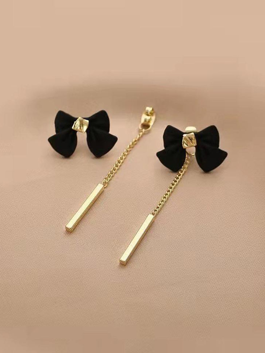 

DESTINY JEWELS Gold-Plated Geometric Drop Earrings