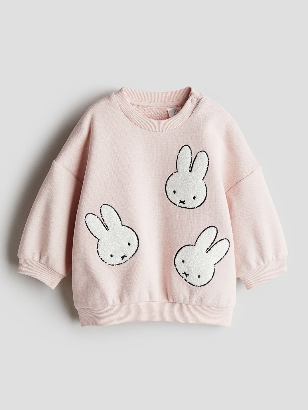 

H&M Motif-Detail Sweatshirt, Pink