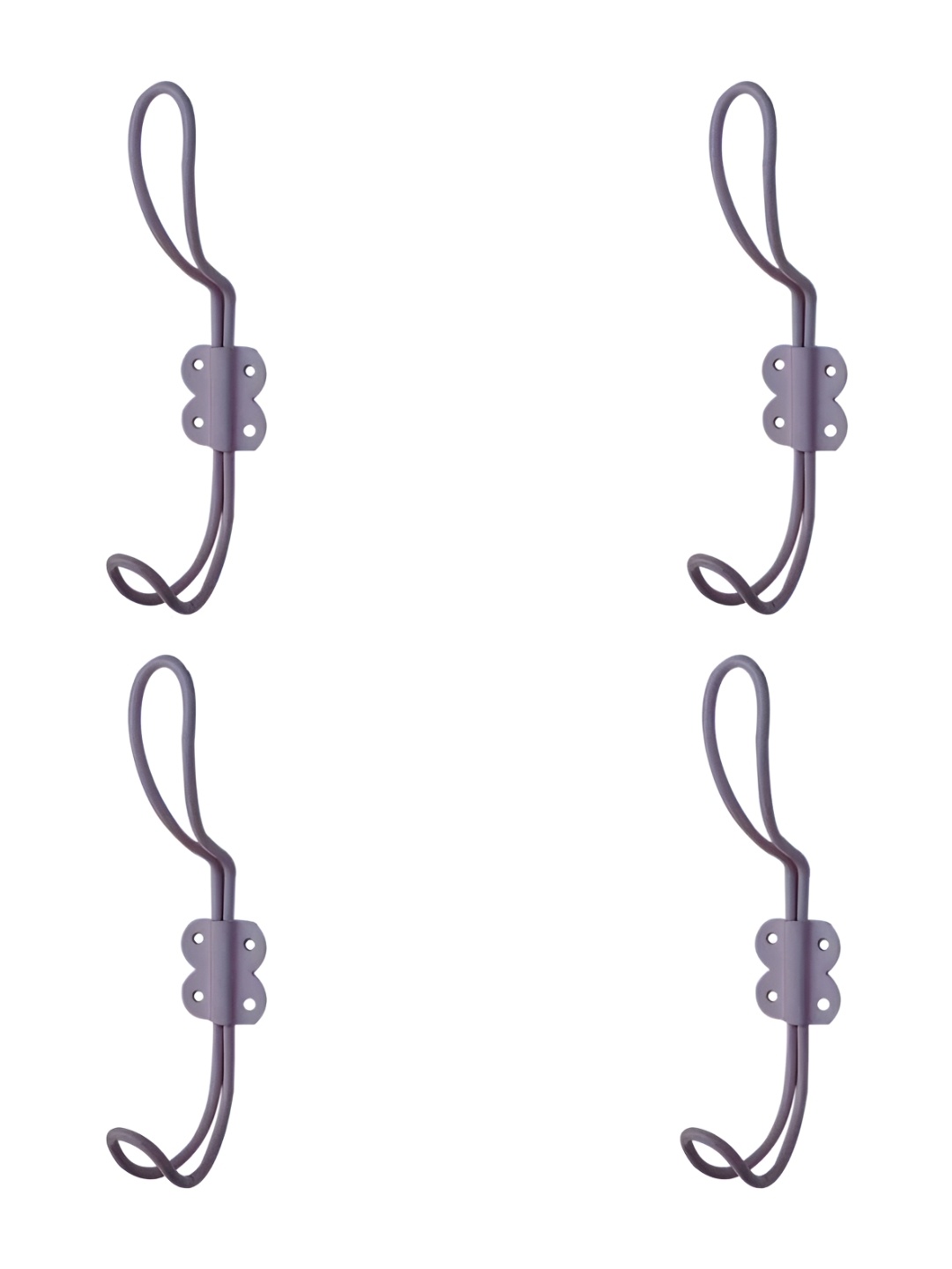 

IndianShelf Lavender 4 Pieces Iron Robe Wall Hooks