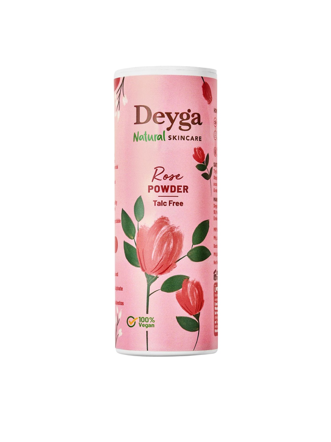 

Deyga Organics Natural Rose Powder Talc Free - 35 g, White