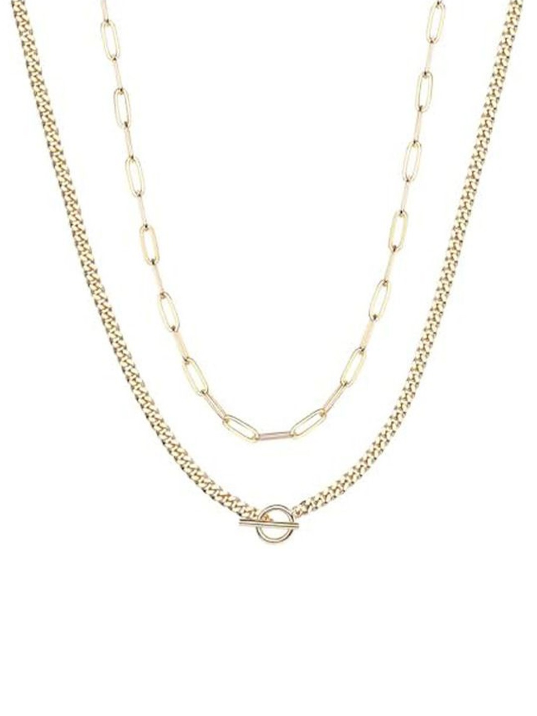 

StyleCast x Revolte Gold-Plated Stainless Steel Link Chains Minimal Chain