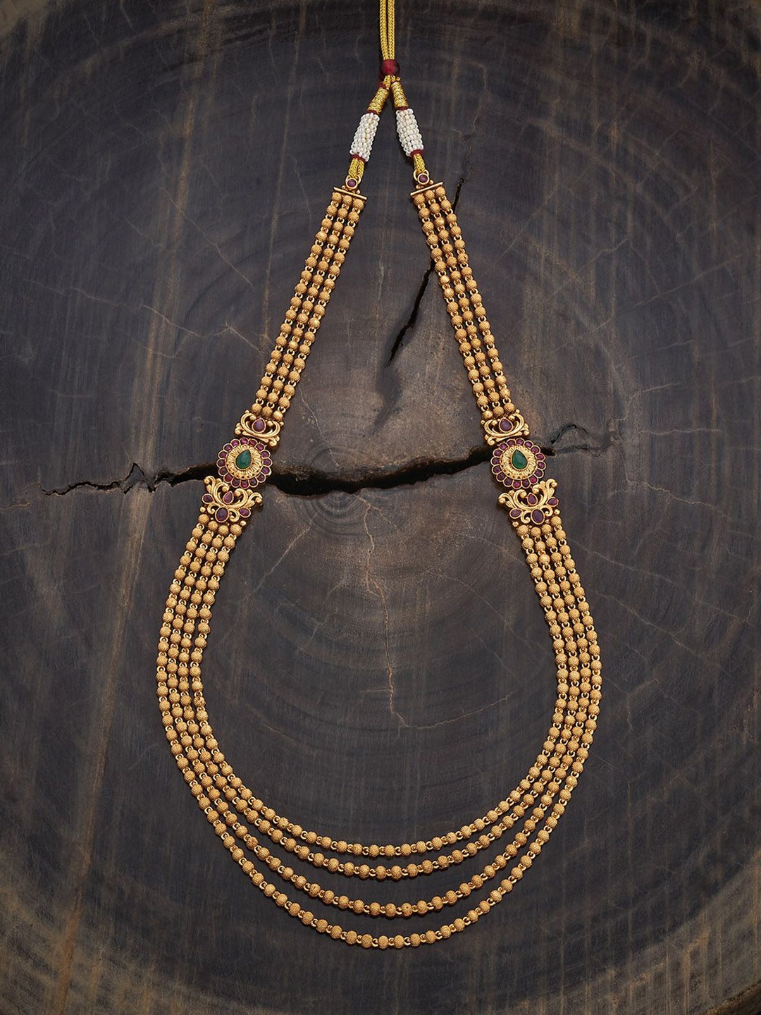 

Kushal's Fashion Jewellery Gold-Plated Layered Necklace