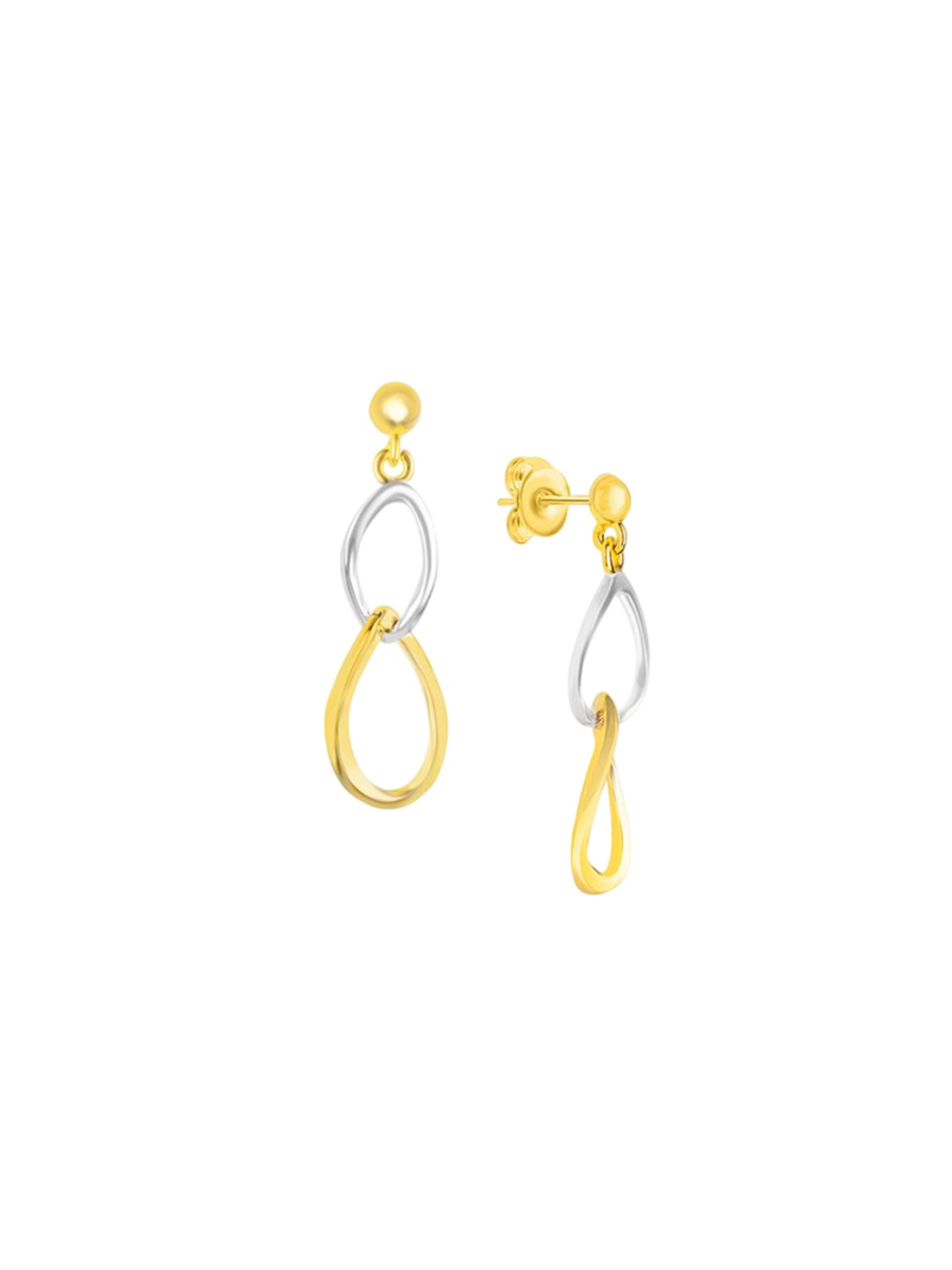 

Nistra Geometric Drop Dangler Earrings, Silver