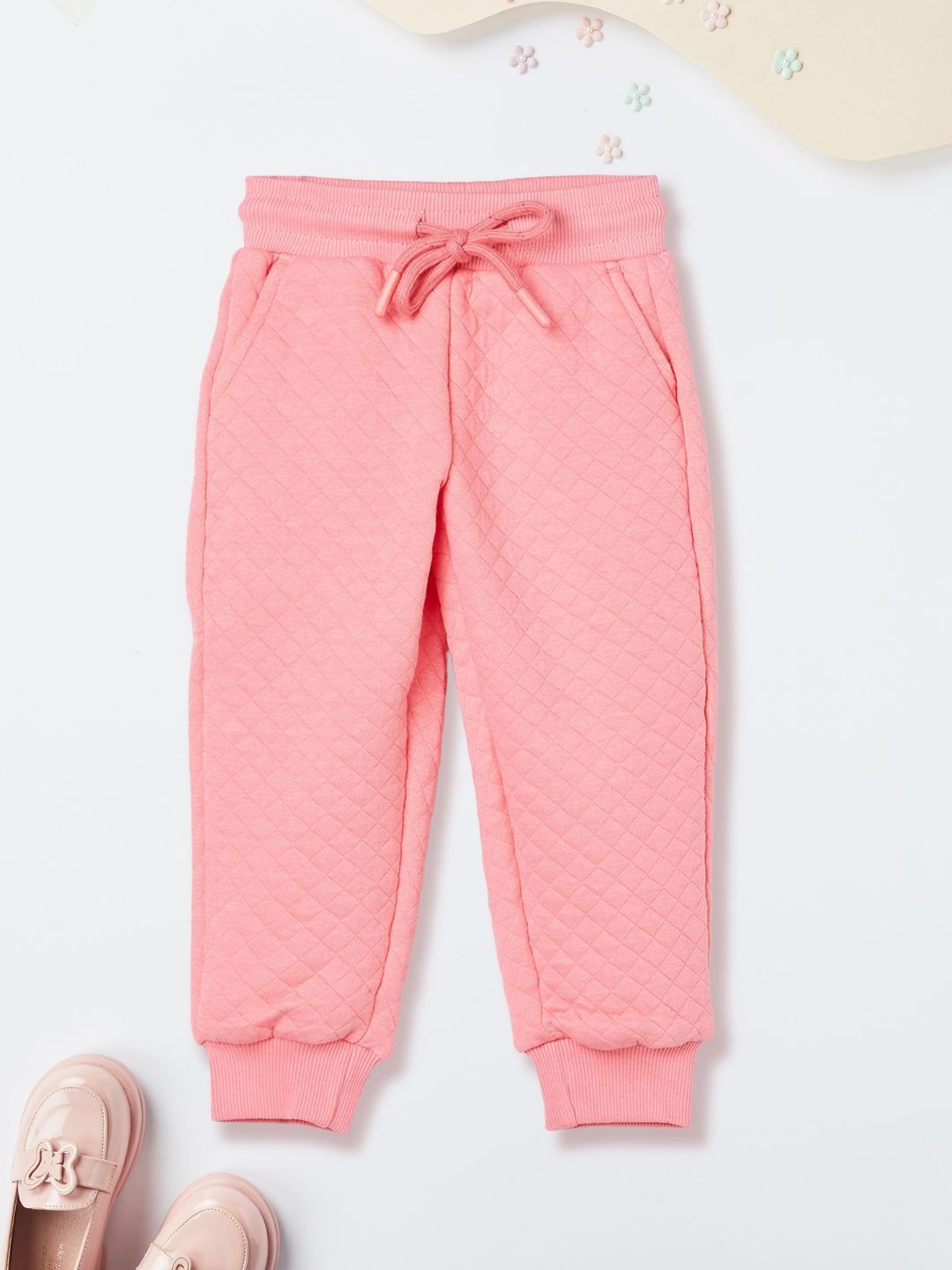 

max Girls Mid Rise Joggers, Pink