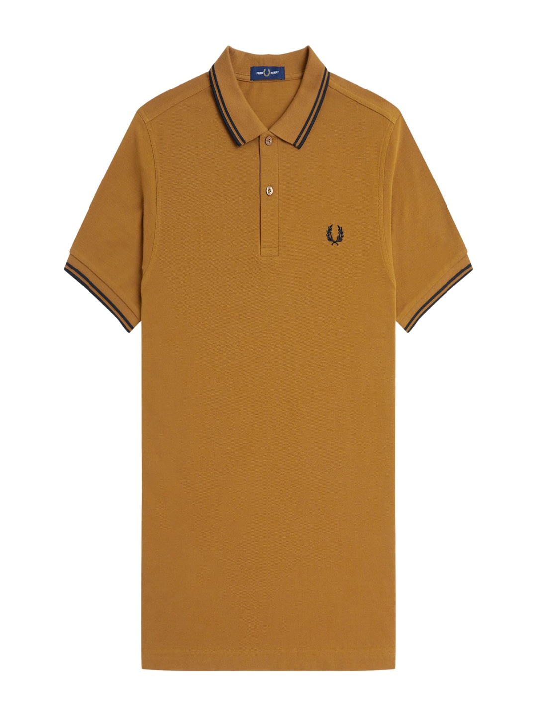 

Fred Perry Men Polo Collar Applique T-shirt, Brown