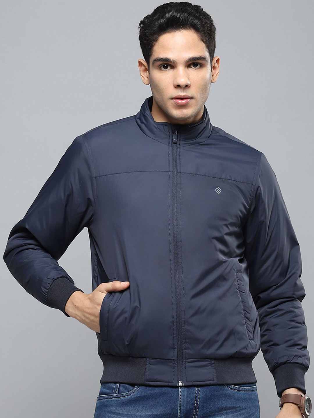 

Cloak & Decker Men Lightweight Outdoor Bomber Jacket, Blue