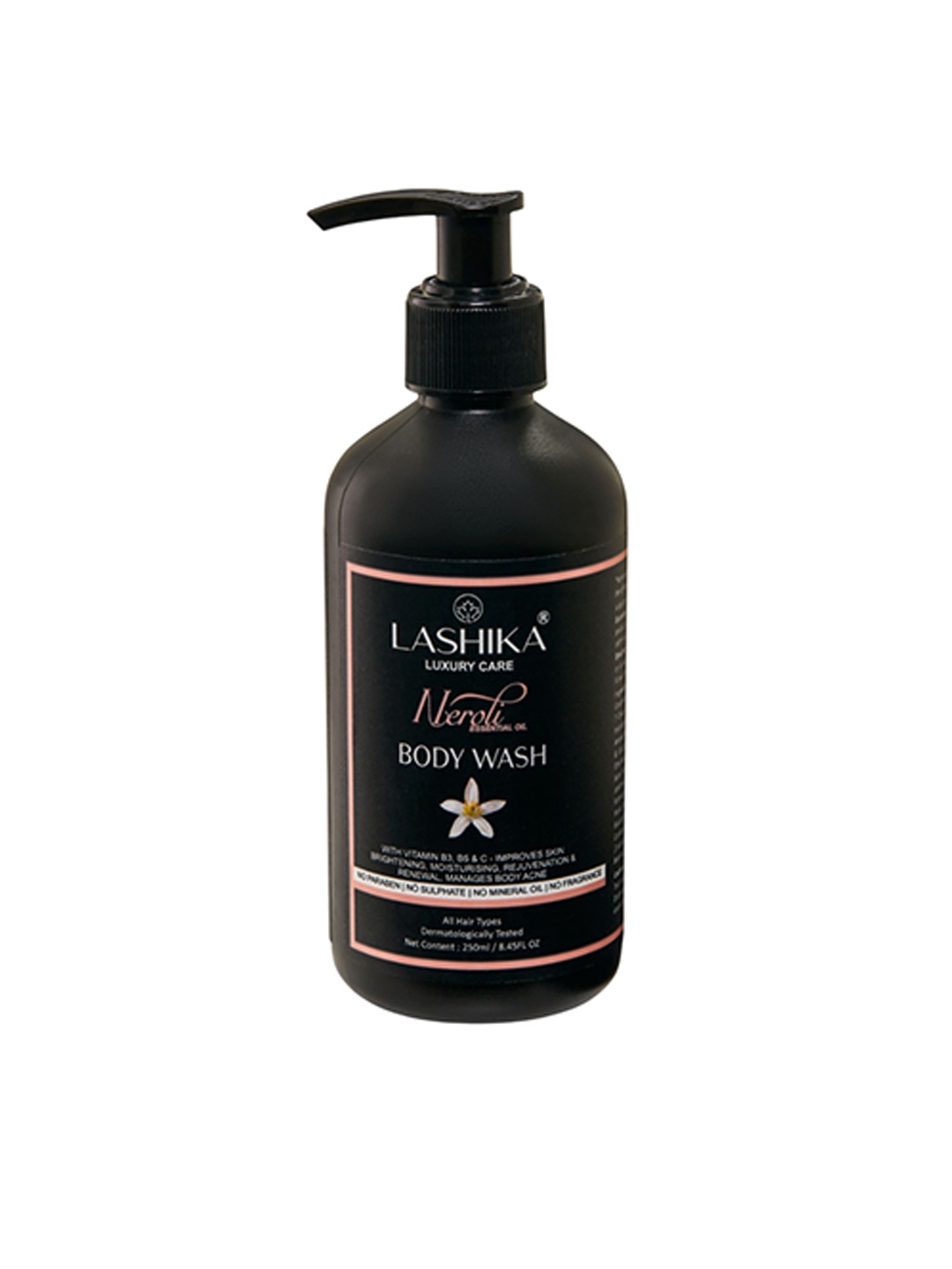 

LASHIKA Neroli Body Wash With Niacinamide - 250 ml, Transparent