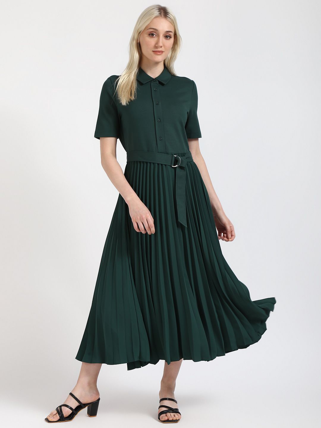 

Tommy Hilfiger Fit & Flare Maxi Dress, Green