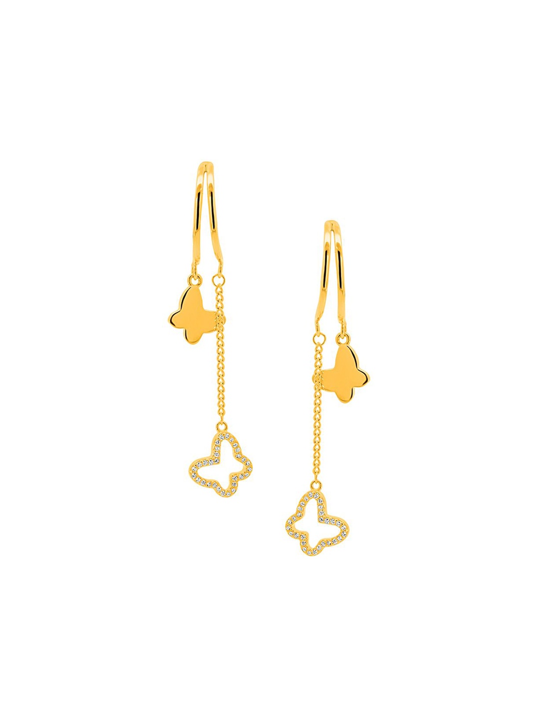 

Nistra Animal Shaped Drop Earrings, Gold