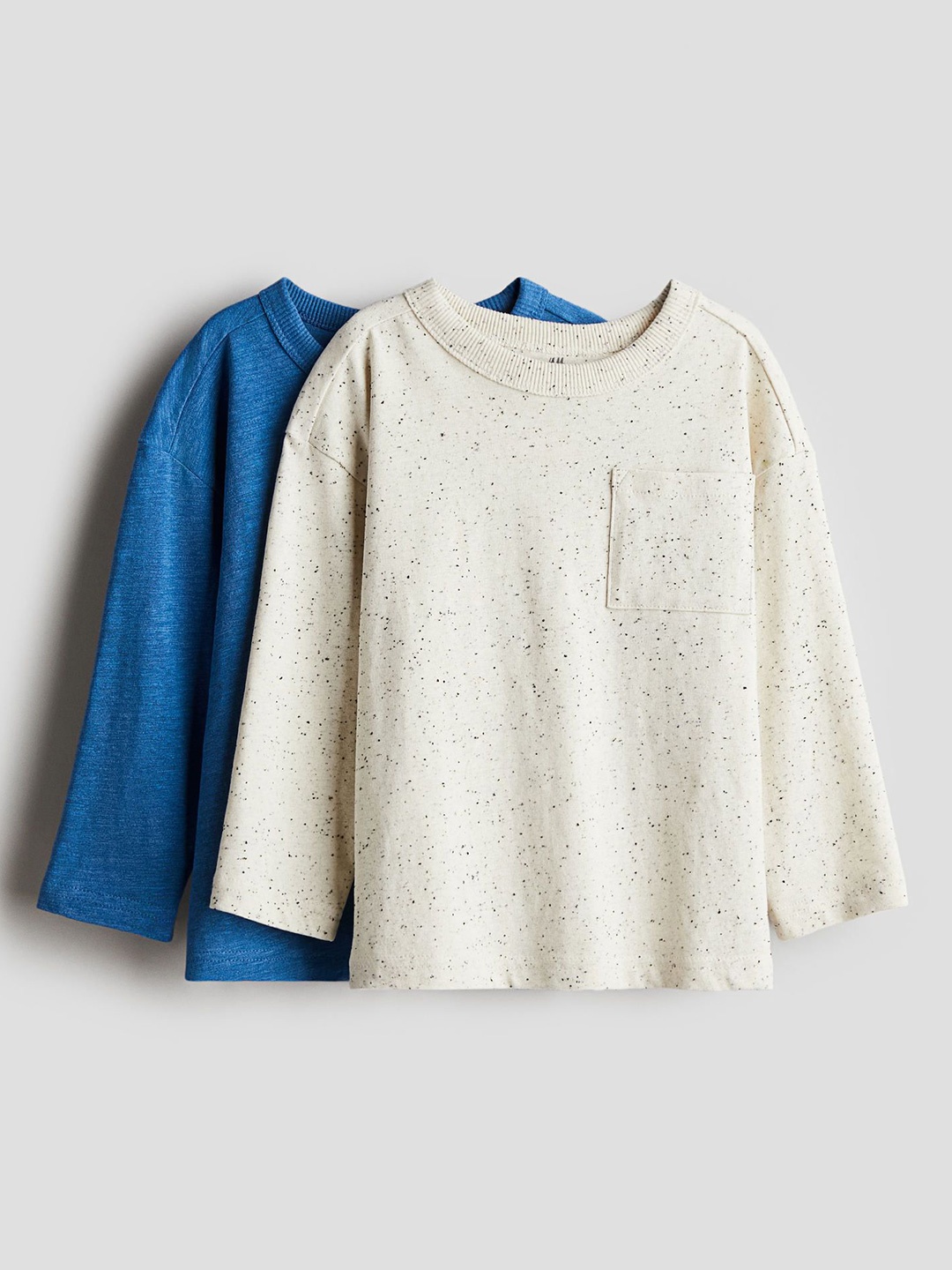 

H&M 2-Pack Long-Sleeved T-Shirts, Blue