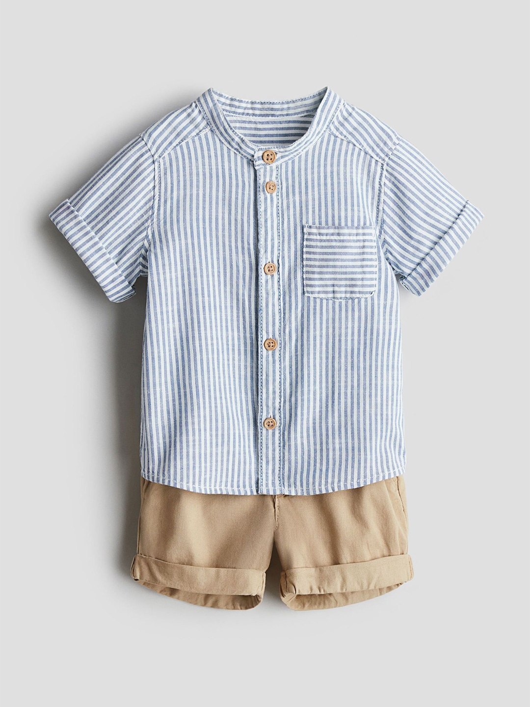 

H&M 2-Piece Cotton Set, Beige