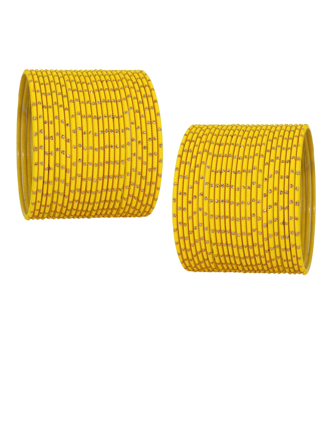 

ZULKA Set of 48 Polka Dots Bangles, Yellow