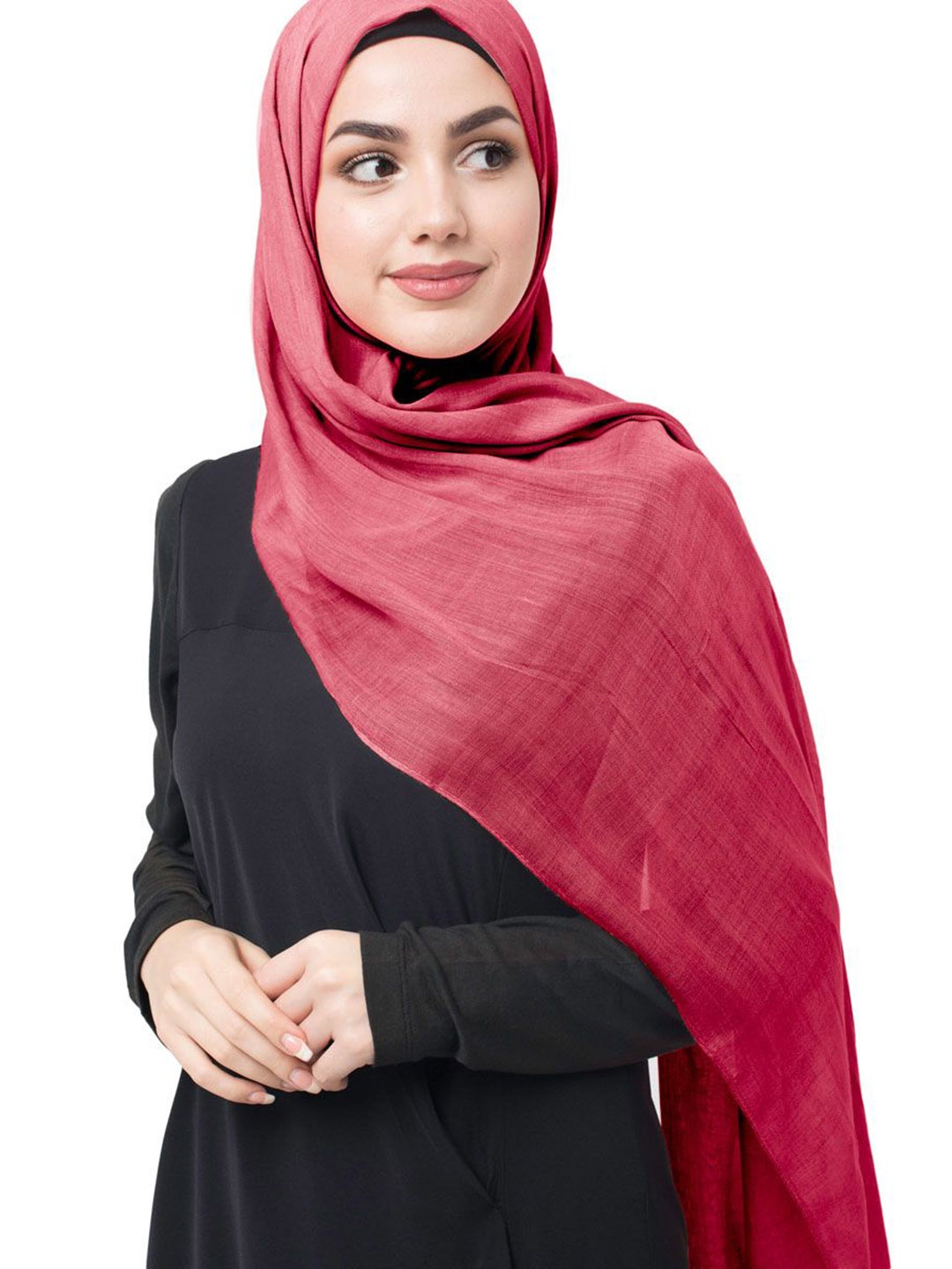 

IDH London Cotton Voile Scarf, Red