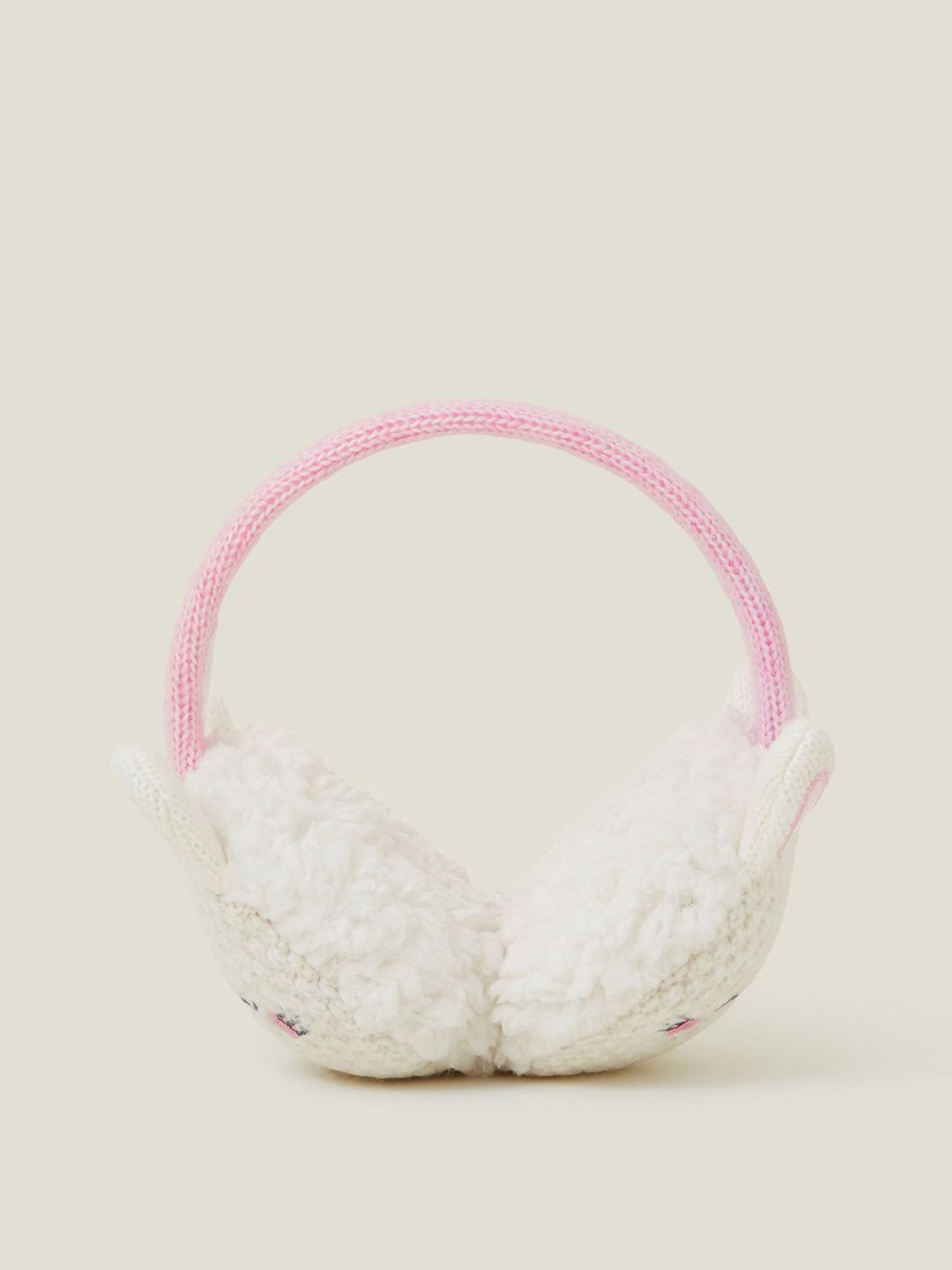 

Accessorize Girls Knit Bunny Earmuffs Headband, Pink