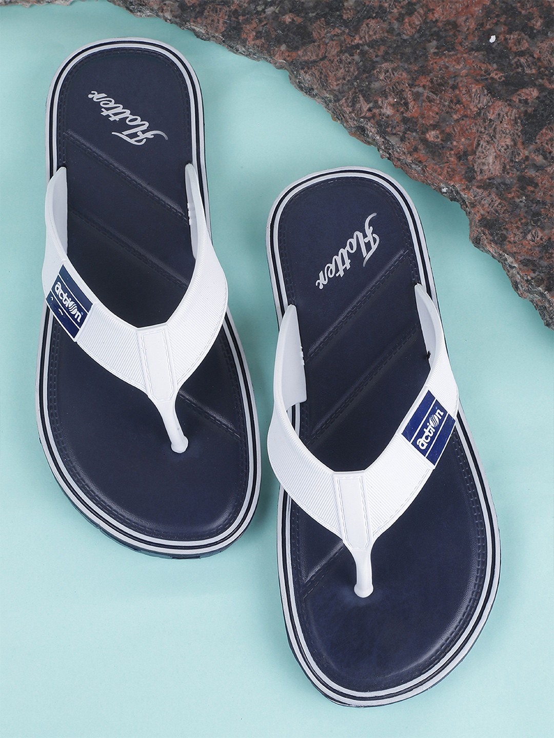 

Action Men Rubber Thong Flip-Flops, Blue