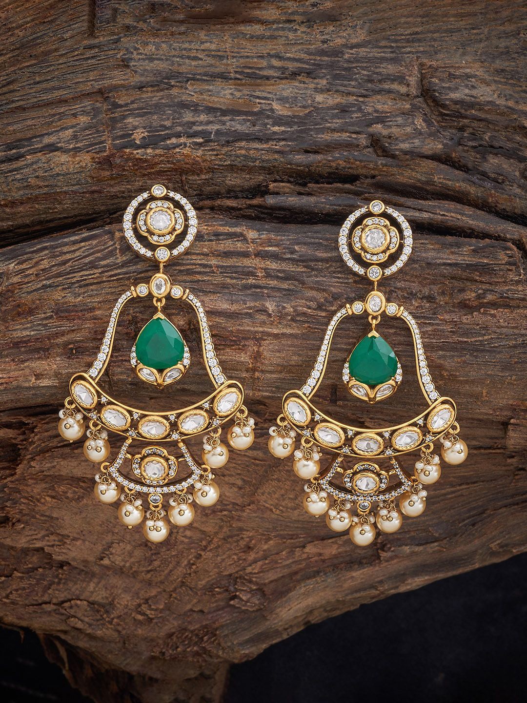 

Kushal's Fashion Jewellery Contemporary Drop Earrings, Green