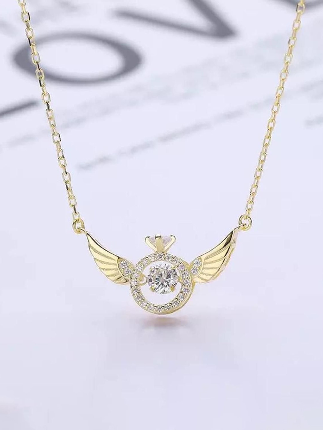 

Gyaan Jewels Stone-Studded Chain, Gold